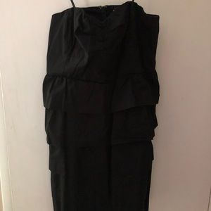 Jcrew strapless ruffle dress